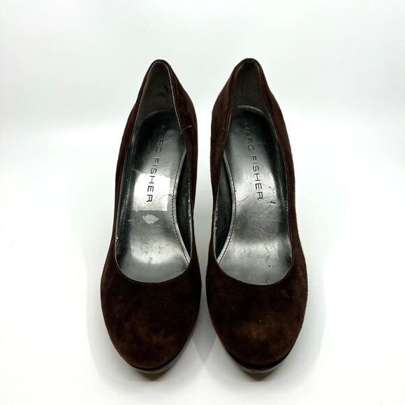 Marc Fisher Destina Brown Suede Pumps Women's 8 US - Picture 4 of 9